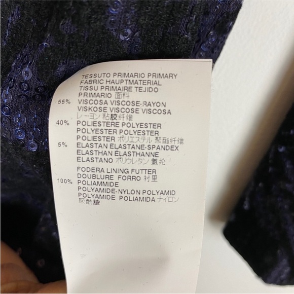 Just Cavalli Sequin Long Sleeve Mini Cocktail Dress - Picture 15 of 15